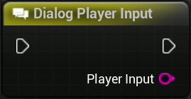 Dialog Player Input Node Visual