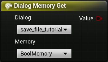 Dialog Memory Get Node Visual