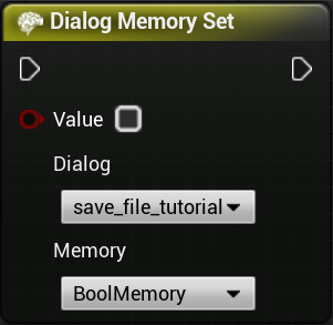 Dialog Memory Set Node Visual