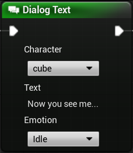 Dialog Text Node Visual