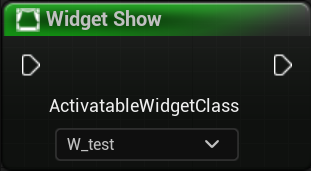 Dialog Widget Show Node Visual